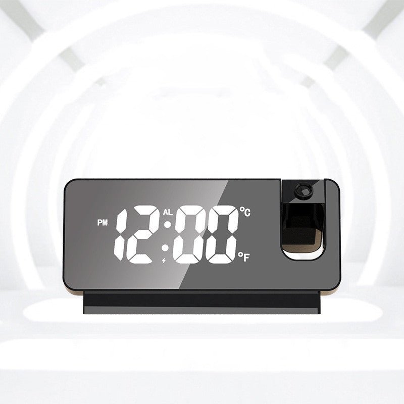 Temperature Multifunctional Projection Alarm Creative LED Mirror Clock - Alarm Clocks -  Trend Goods