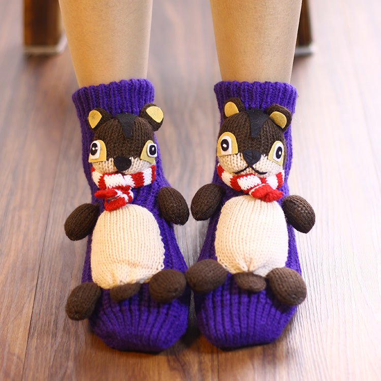 Thickened Middle Tube Thick Line Christmas Socks - Socks -  Trend Goods