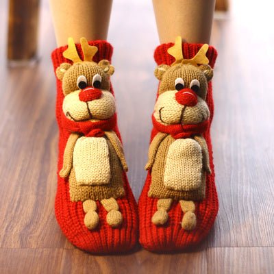 Thickened Middle Tube Thick Line Christmas Socks - Socks -  Trend Goods