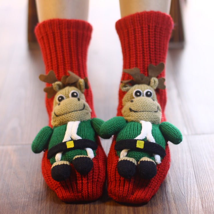 Thickened Middle Tube Thick Line Christmas Socks - Socks -  Trend Goods