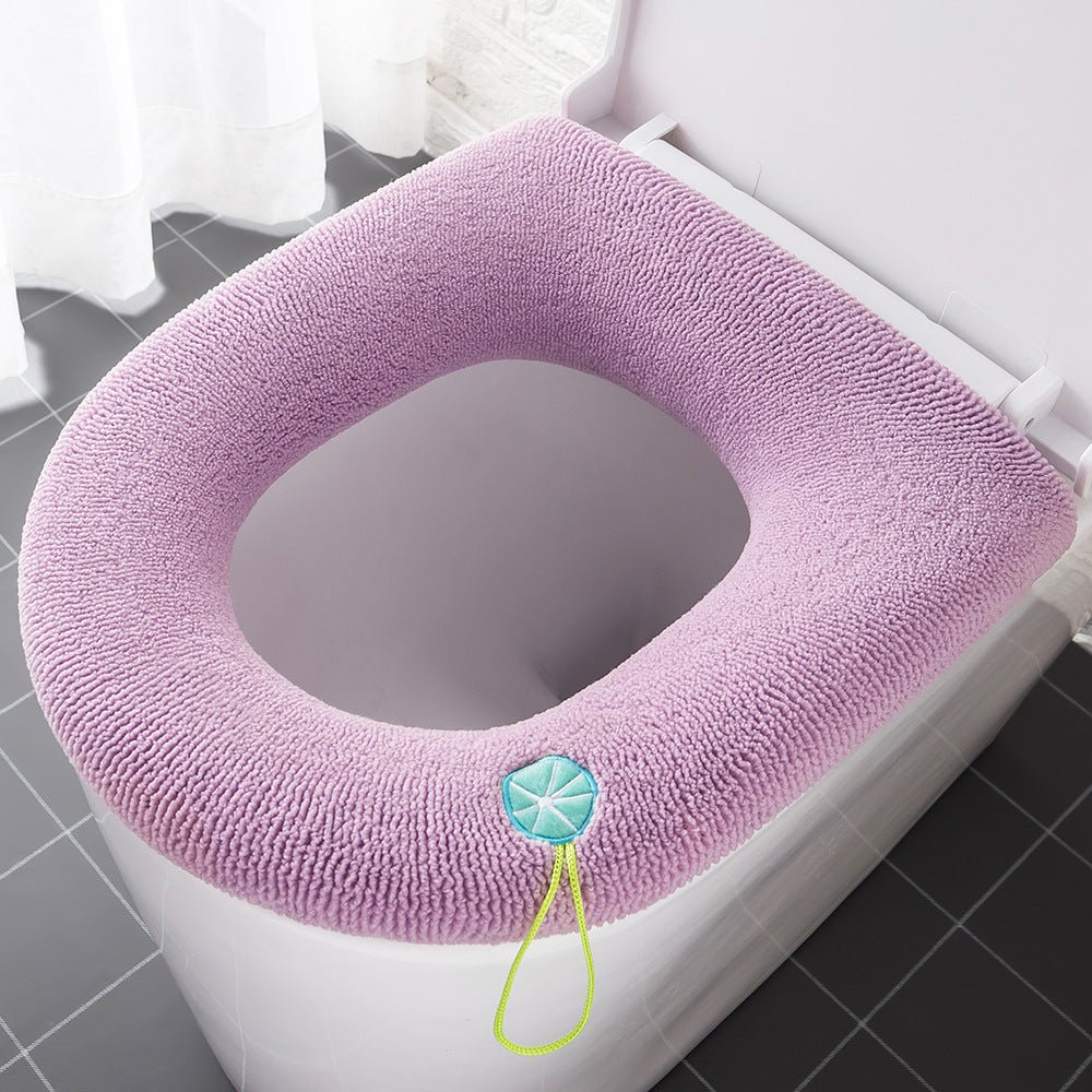 Thickened Toilet Seat Cushion Cover Washable with Cartoon Handle - Toilet Seat Covers -  Trend Goods