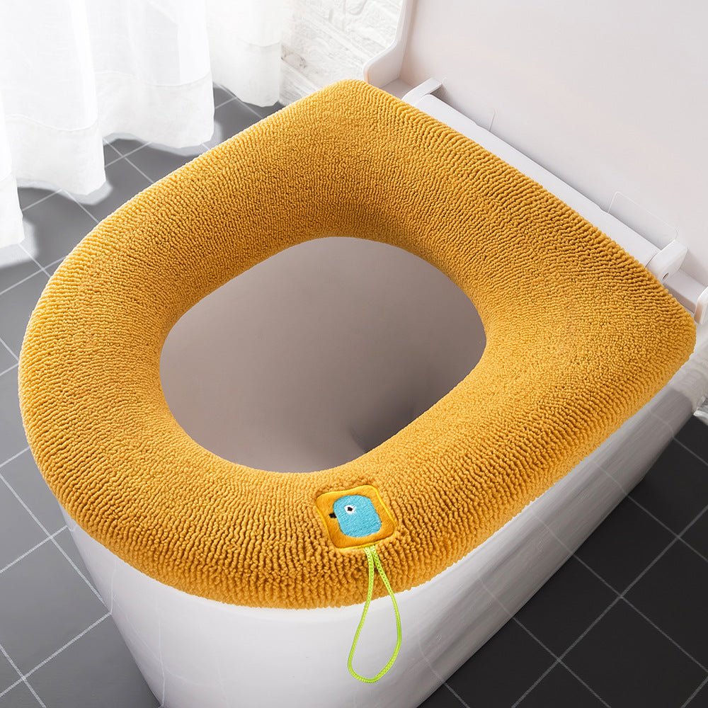 Thickened Toilet Seat Cushion Cover Washable with Cartoon Handle - Toilet Seat Covers -  Trend Goods