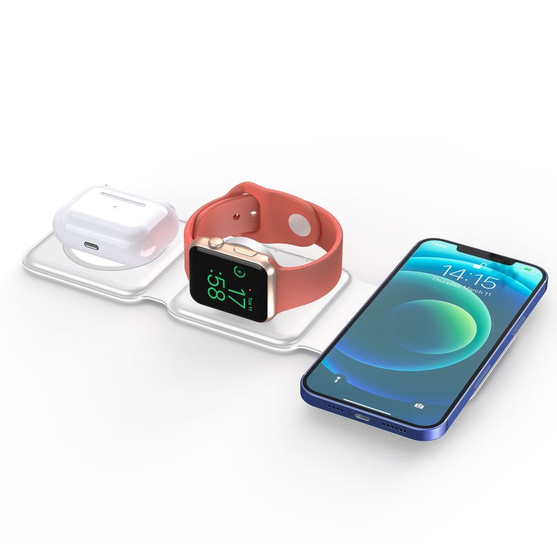 Three-in-one Wireless Charger Magnetic Wireless Charger Mobile Phone Watch - Wireless Chargers -  Trend Goods