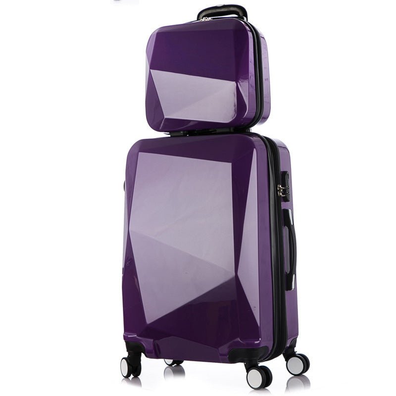 Three-piece Diamond Pattern Swivel Wheels Luggage - Luggages -  Trend Goods