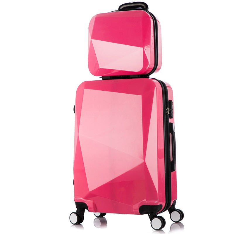 Three-piece Diamond Pattern Swivel Wheels Luggage - Luggages -  Trend Goods