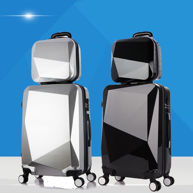 Three-piece Diamond Pattern Swivel Wheels Luggage - Luggages -  Trend Goods