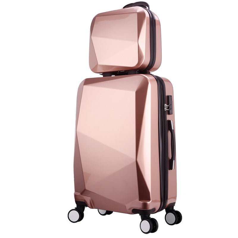 Three-piece Diamond Pattern Swivel Wheels Luggage - Luggages -  Trend Goods