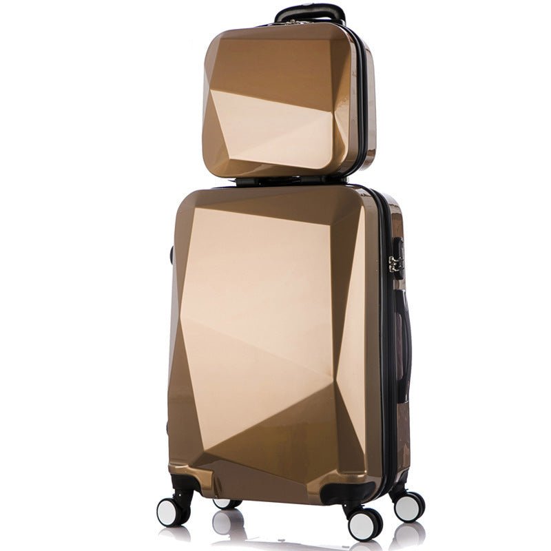 Three-piece Diamond Pattern Swivel Wheels Luggage - Luggages -  Trend Goods