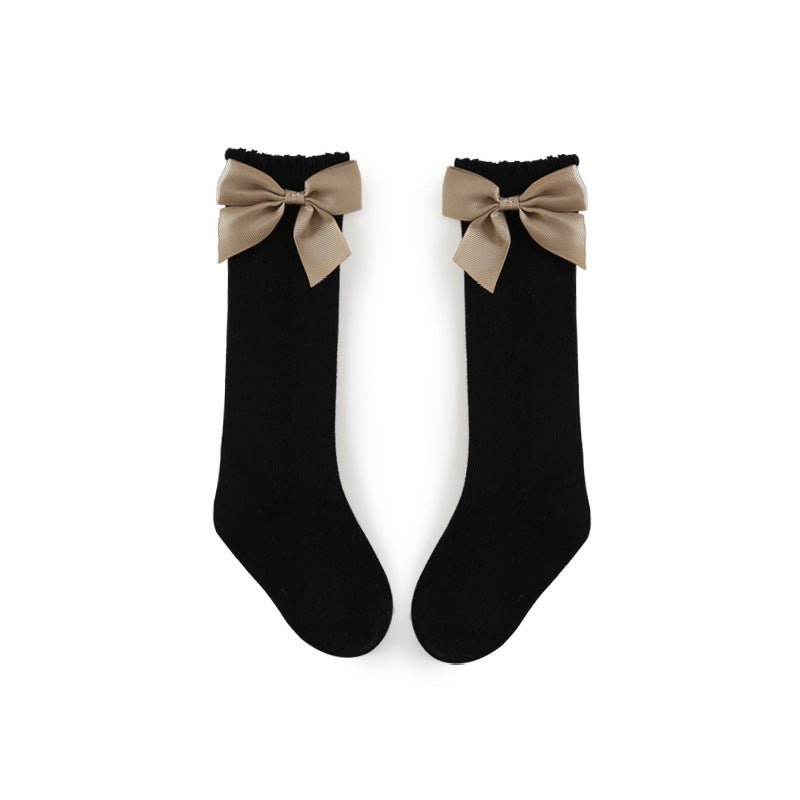 Transfer Circle Hollow Mesh Bow Socks - Socks -  Trend Goods