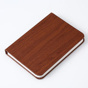 Wood grain leather brown walnu