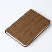 Wood grain leather walnut