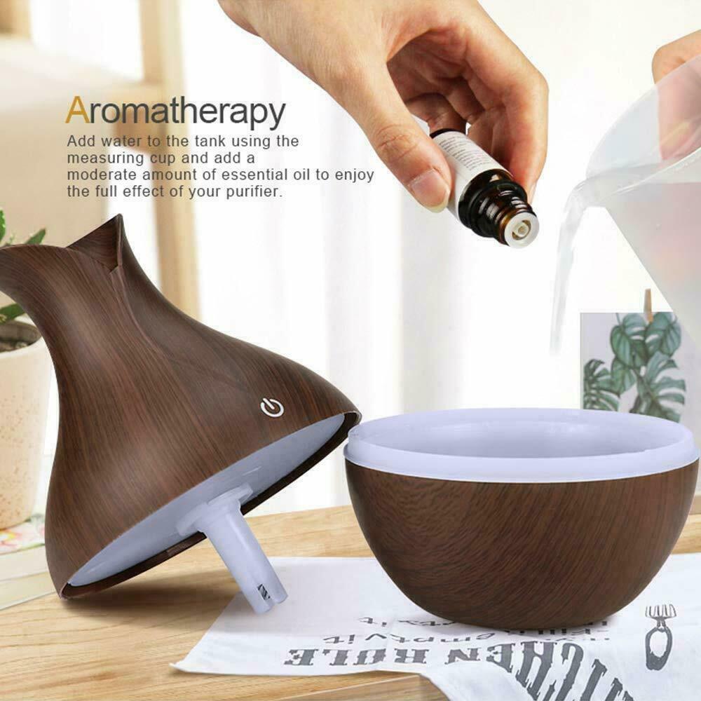 Ultrasonic Humidifier Oil Diffuser Air Purifier Aromatherapy with LED Lights - Humidifiers -  Trend Goods