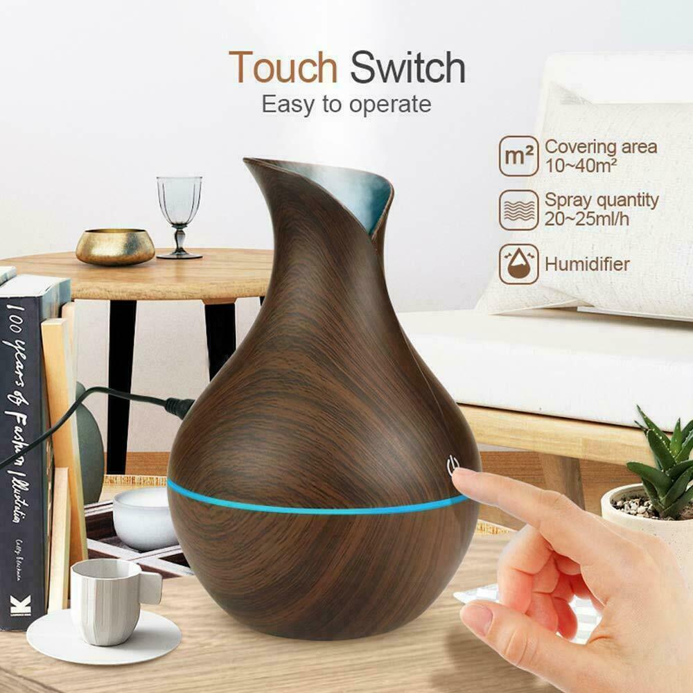 Ultrasonic Humidifier Oil Diffuser Air Purifier Aromatherapy with LED Lights - Humidifiers -  Trend Goods