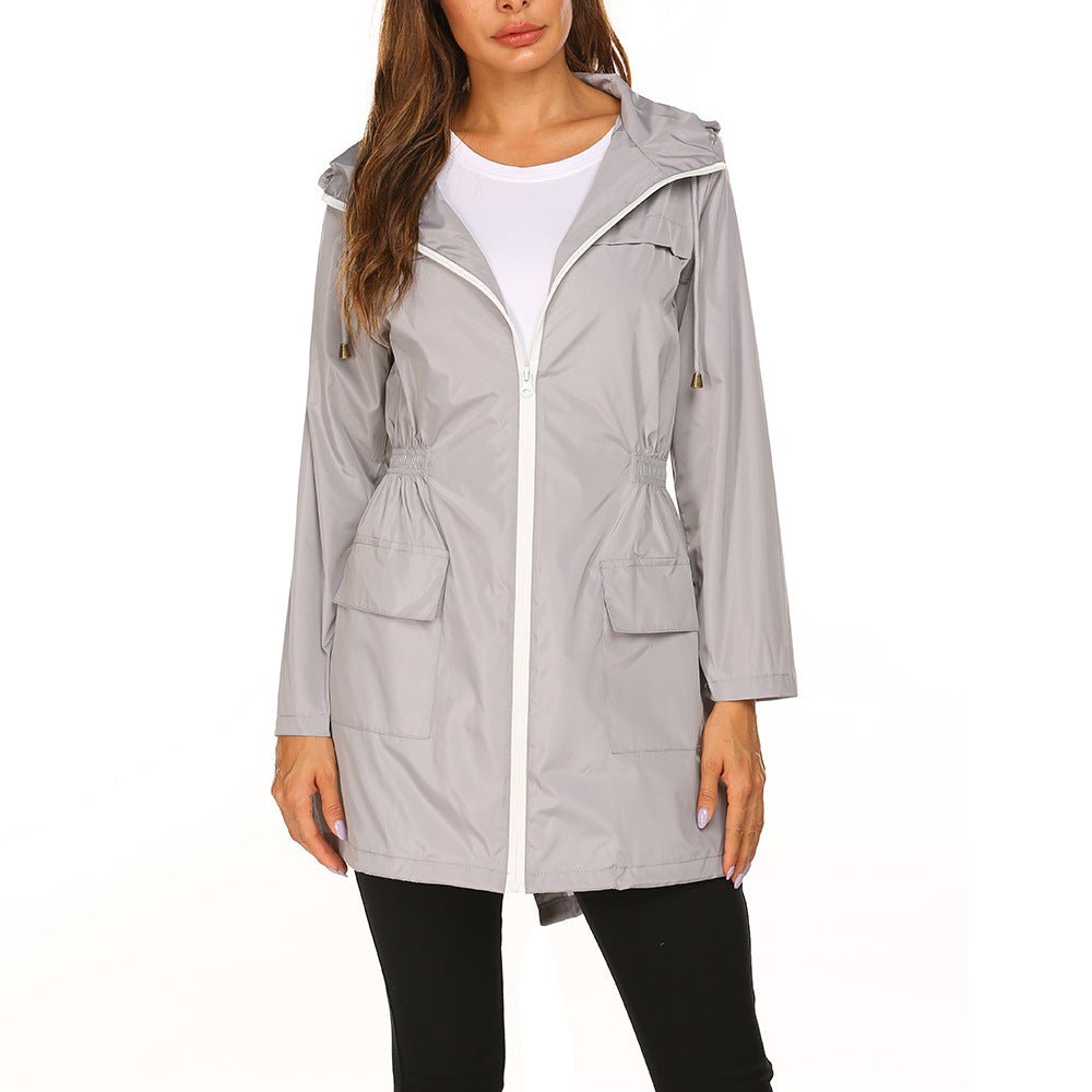 Waterproof Light Raincoat Hooded Windbreaker Coat - Coats -  Trend Goods