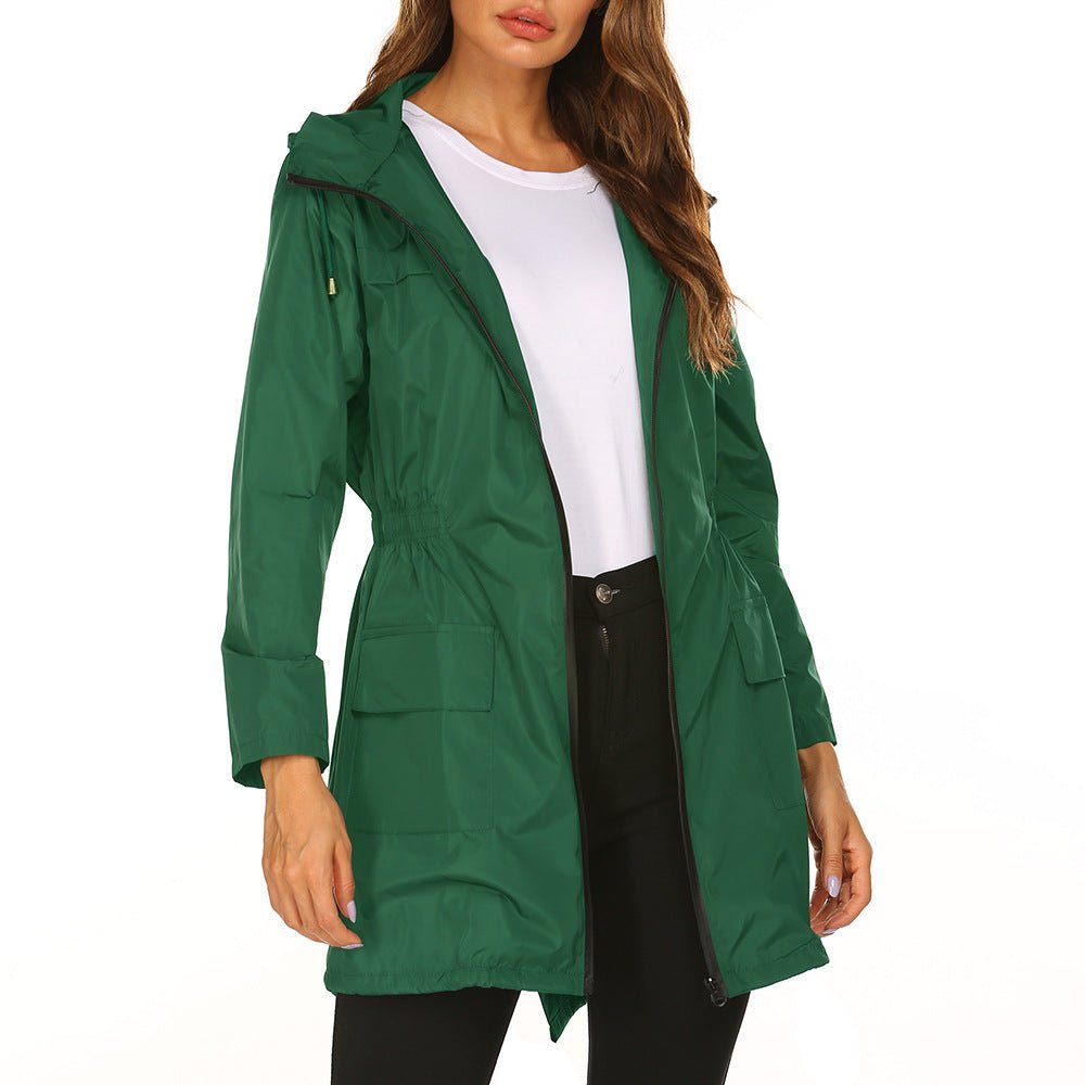 Waterproof Light Raincoat Hooded Windbreaker Coat - Coats -  Trend Goods