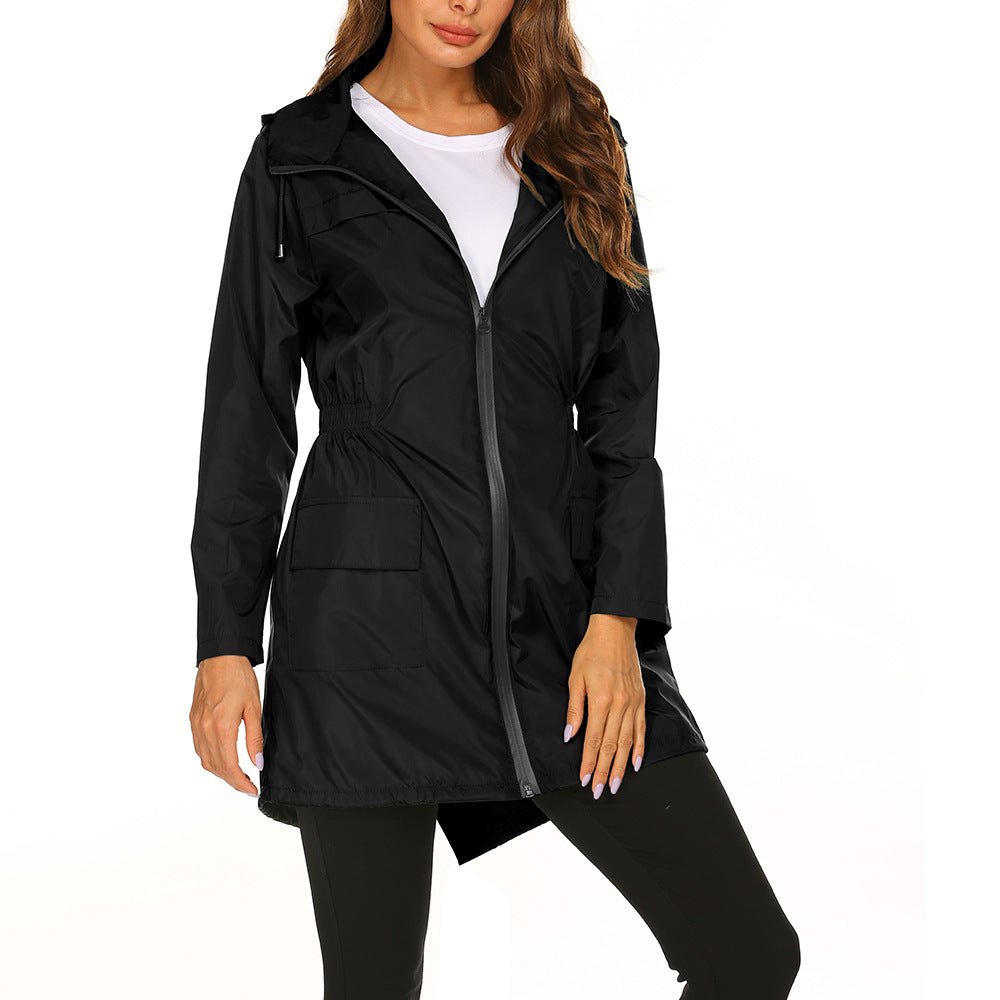 Waterproof Light Raincoat Hooded Windbreaker Coat - Coats -  Trend Goods