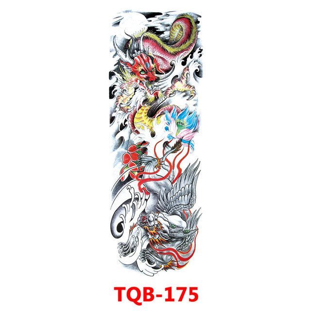 Waterproof Temporary Tattoo Sticker Totem Geometric Full Arm - Tattoo Stickers -  Trend Goods