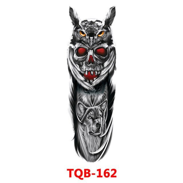 Waterproof Temporary Tattoo Sticker Totem Geometric Full Arm - Tattoo Stickers -  Trend Goods