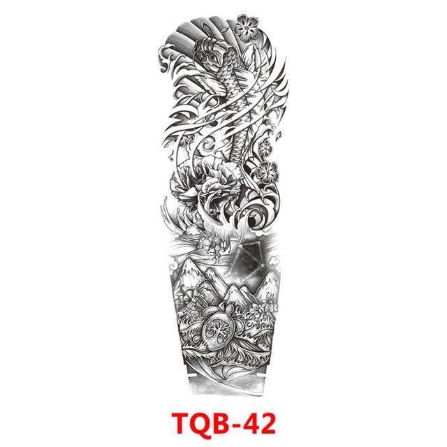 Waterproof Temporary Tattoo Sticker Totem Geometric Full Arm - Tattoo Stickers -  Trend Goods