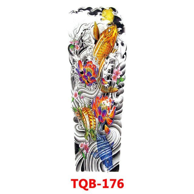 Waterproof Temporary Tattoo Sticker Totem Geometric Full Arm - Tattoo Stickers -  Trend Goods