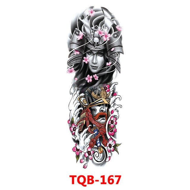 Waterproof Temporary Tattoo Sticker Totem Geometric Full Arm - Tattoo Stickers -  Trend Goods