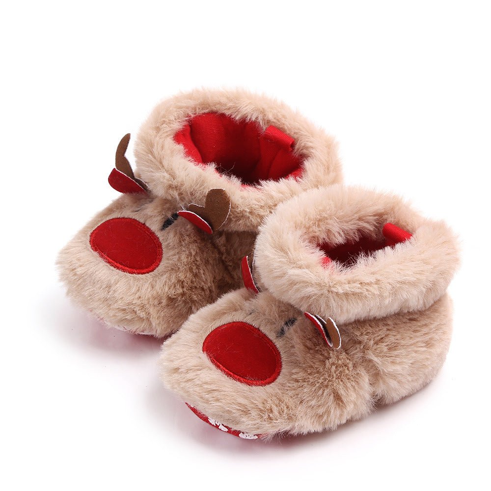 Winter Baby Girls Boys Keep Warm Shoes Muply Christmas Elk First Walkers Anti-slip Newborn shoes - Baby Shoes -  Trend Goods
