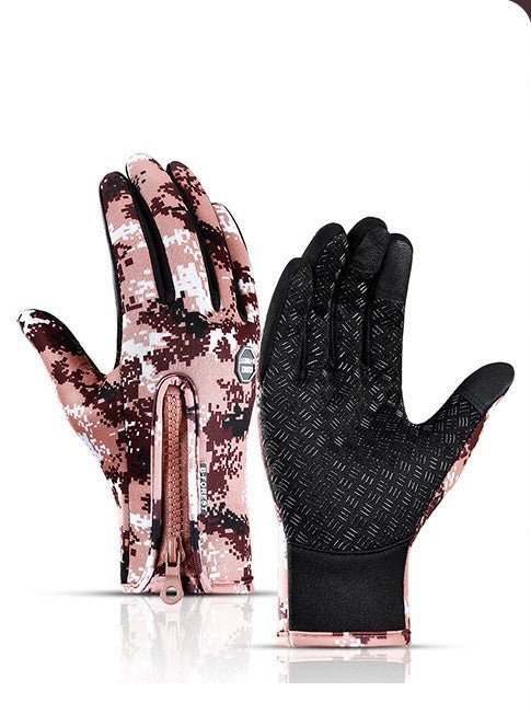 Winter Gloves Touch Screen Ability  Waterproof Sports Gloves With Fleece - Gloves -  Trend Goods