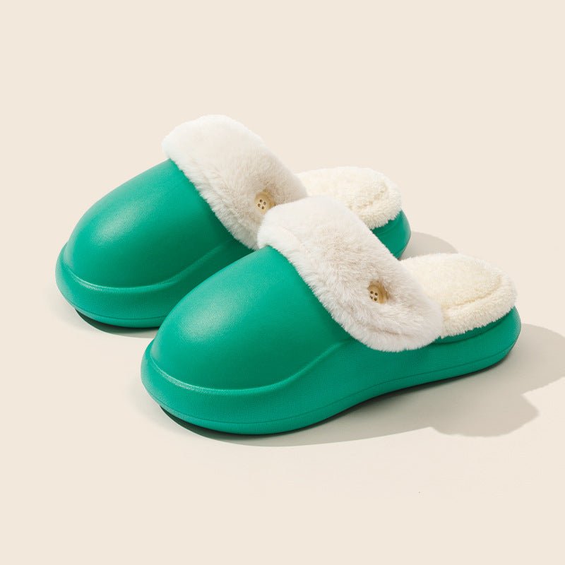 Winter Warm Slippers Household Non Slip Couples At Home Cotton Slippers - Slippers -  Trend Goods