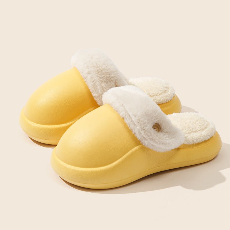 Winter Warm Slippers Household Non Slip Couples At Home Cotton Slippers - Slippers -  Trend Goods