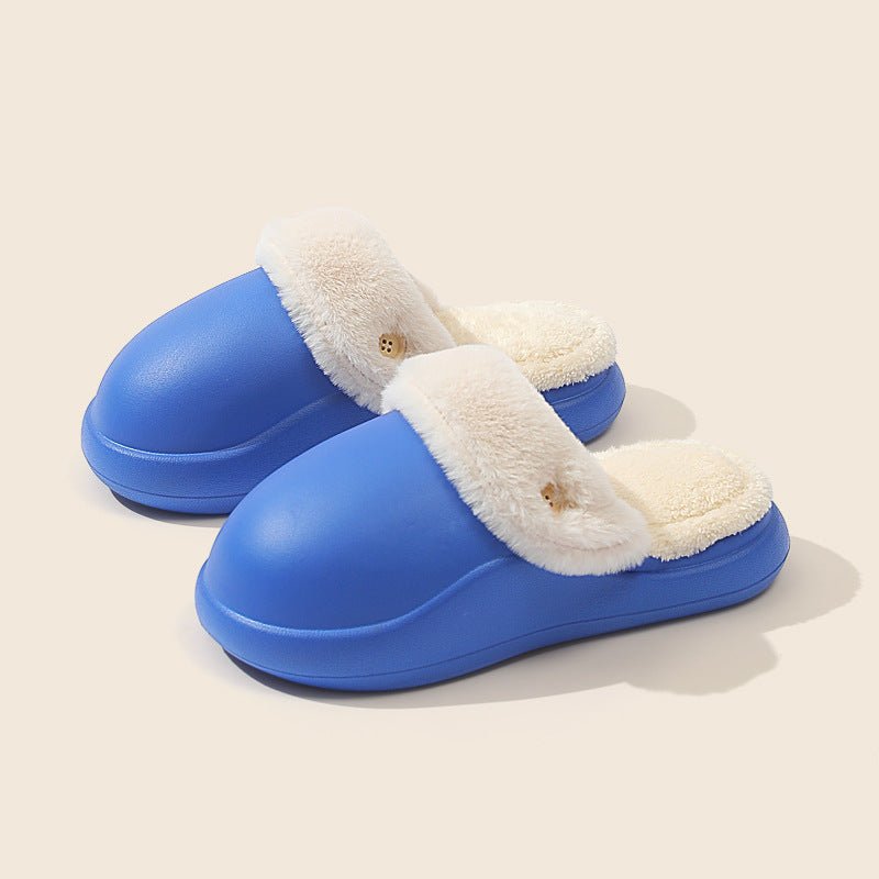 Winter Warm Slippers Household Non Slip Couples At Home Cotton Slippers - Slippers -  Trend Goods