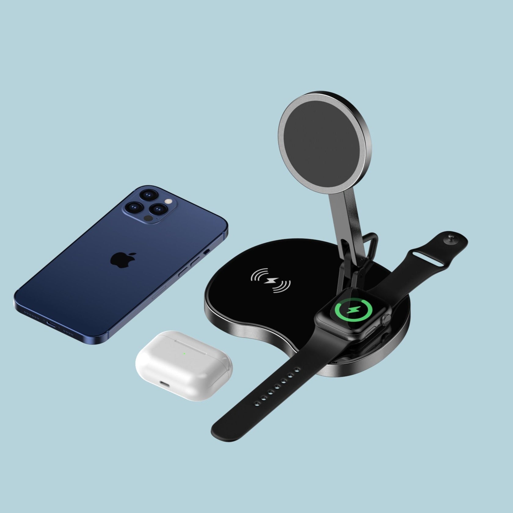 Wireless Charger Three In One - Wireless Chargers -  Trend Goods