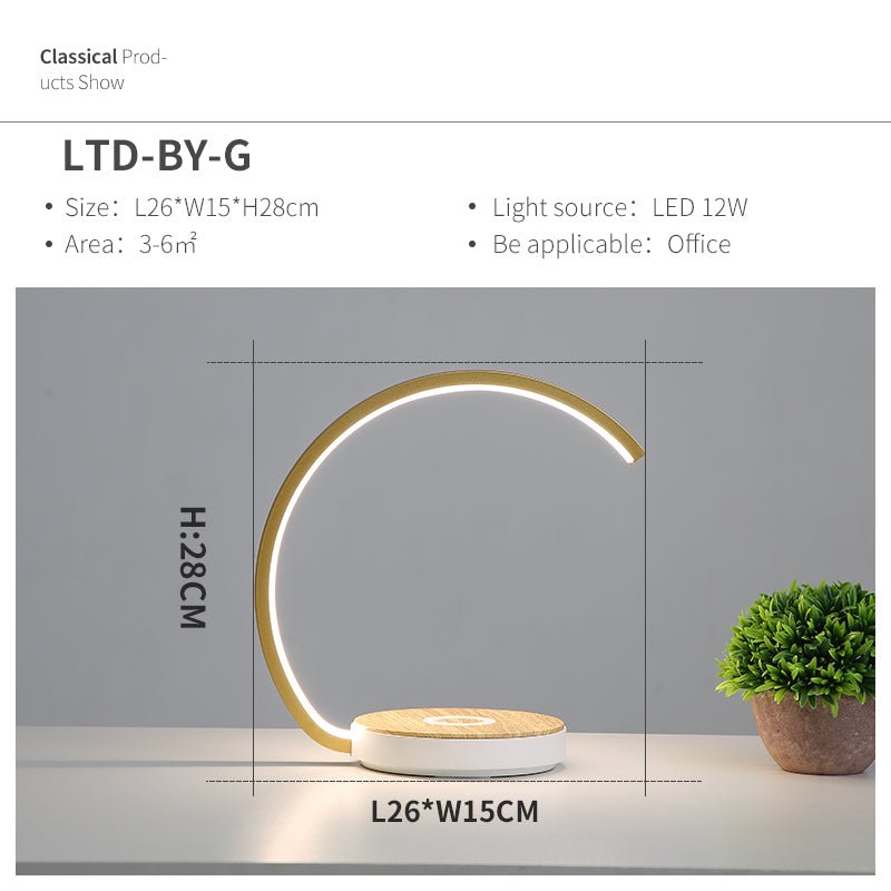 Wireless charging bedside lamp table lamp - Wireless Chargers -  Trend Goods