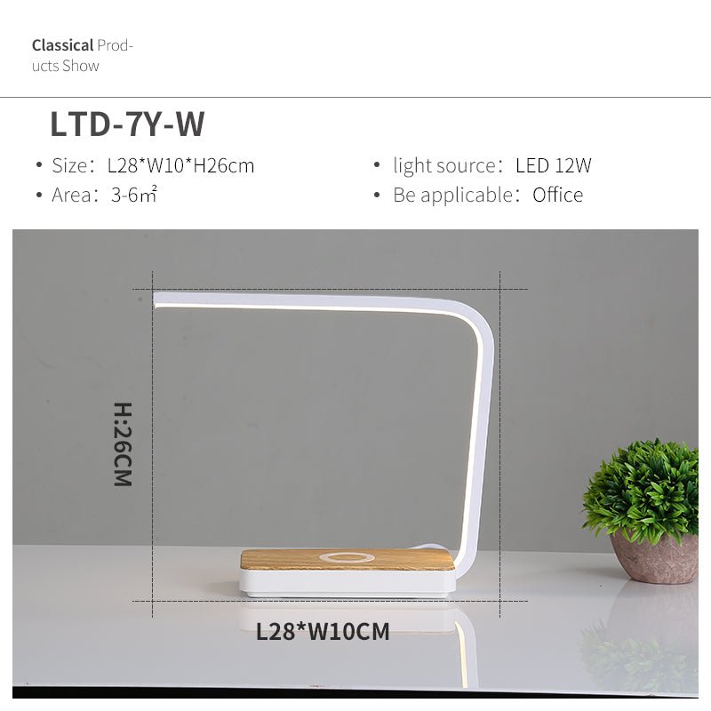 Wireless charging bedside lamp table lamp - Wireless Chargers -  Trend Goods