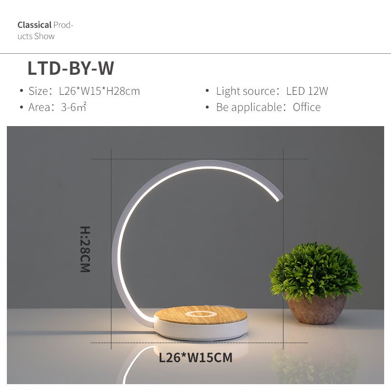 Wireless charging bedside lamp table lamp - Wireless Chargers -  Trend Goods