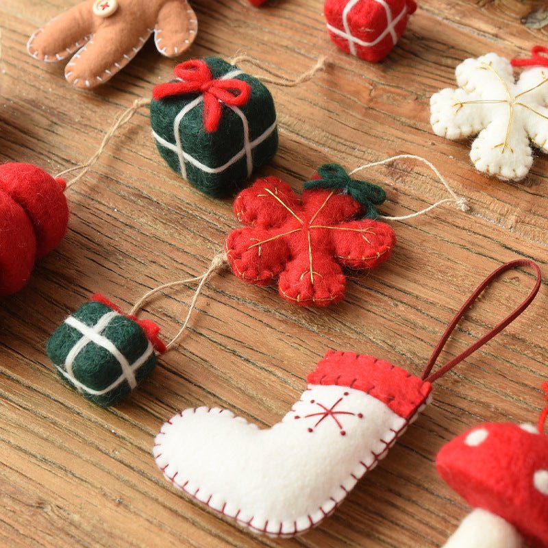 Wool Felt Cane Christmas Tree Diy Decoration Small Pendant - Holiday Decorations -  Trend Goods