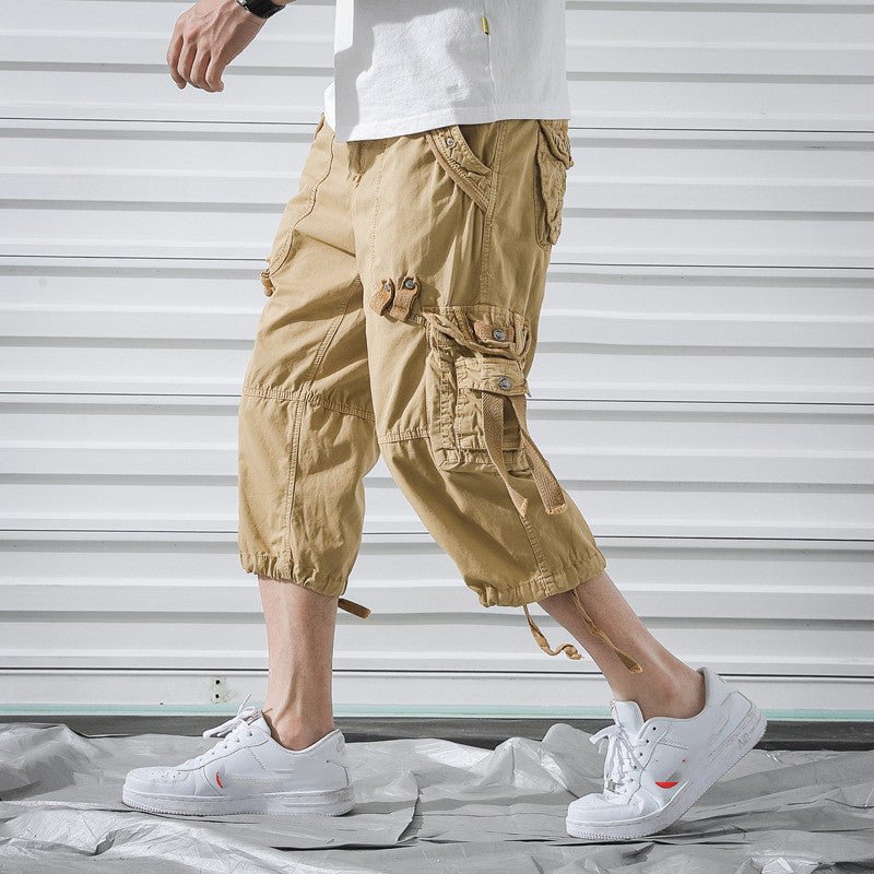 Workwear Shorts Multi-pocket Pants Capri - Capris -  Trend Goods